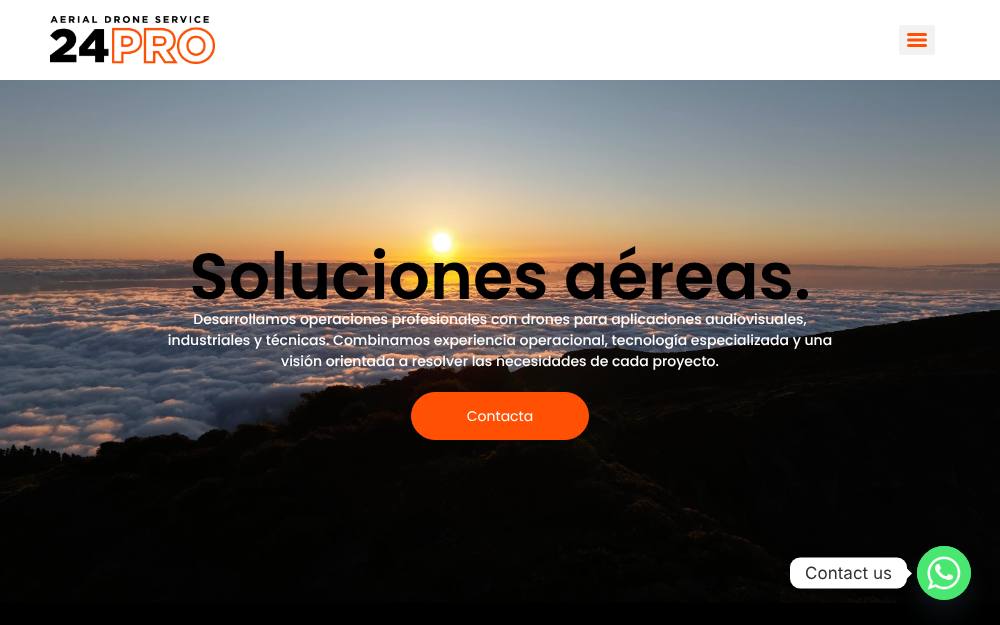 Portada de la web de 24Pro