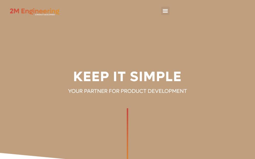 Portada de la web de 2M Engineering