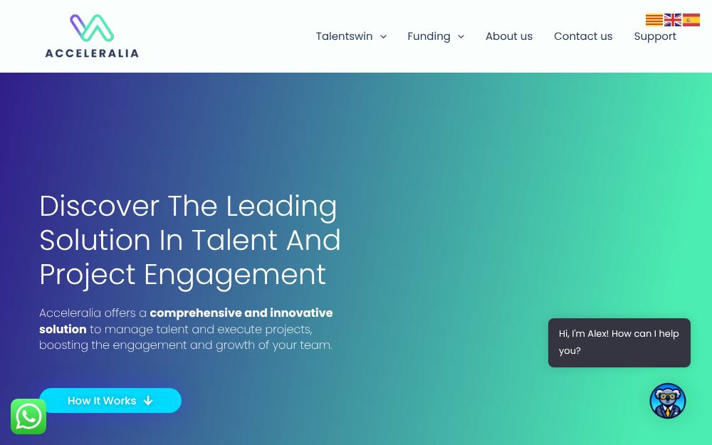 Portada de la web de Acceleralia