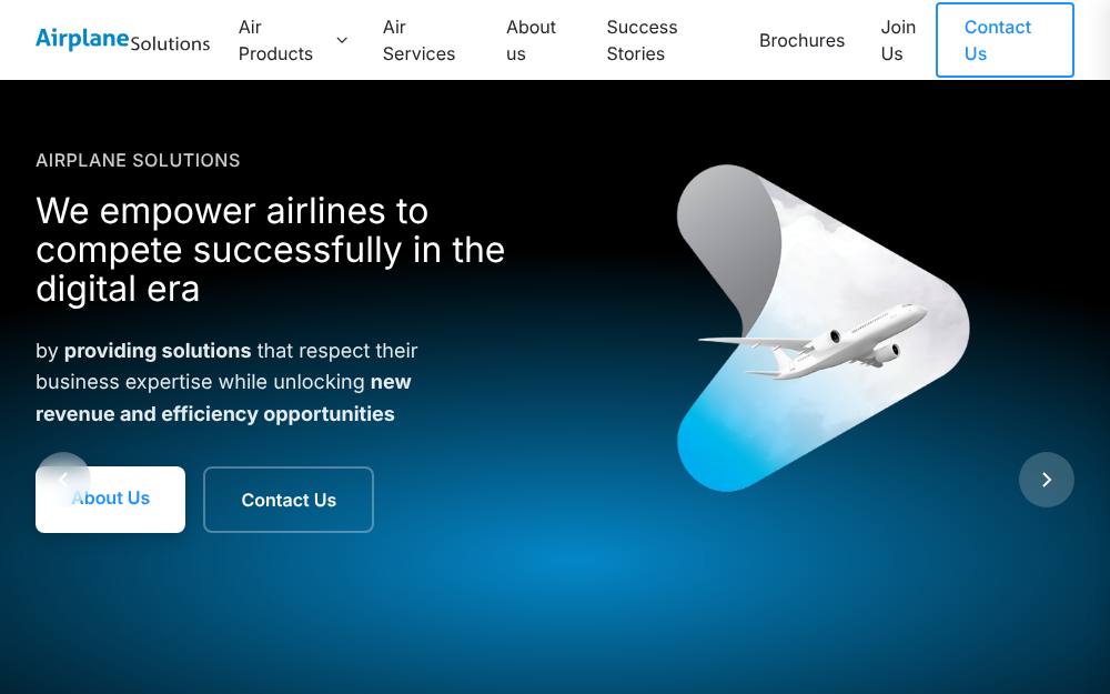 Portada de la web de Aeronautic