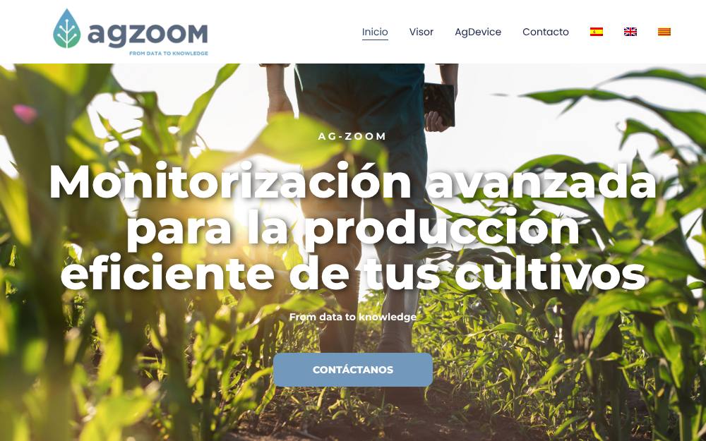 Portada de la web de Ag-Zoom