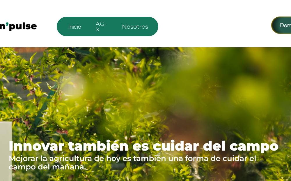 Portada de la web de Agrin'Pulse