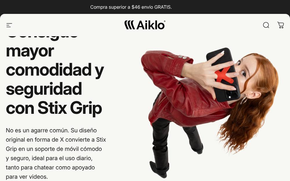 Portada de la web de Aiklo Technologies