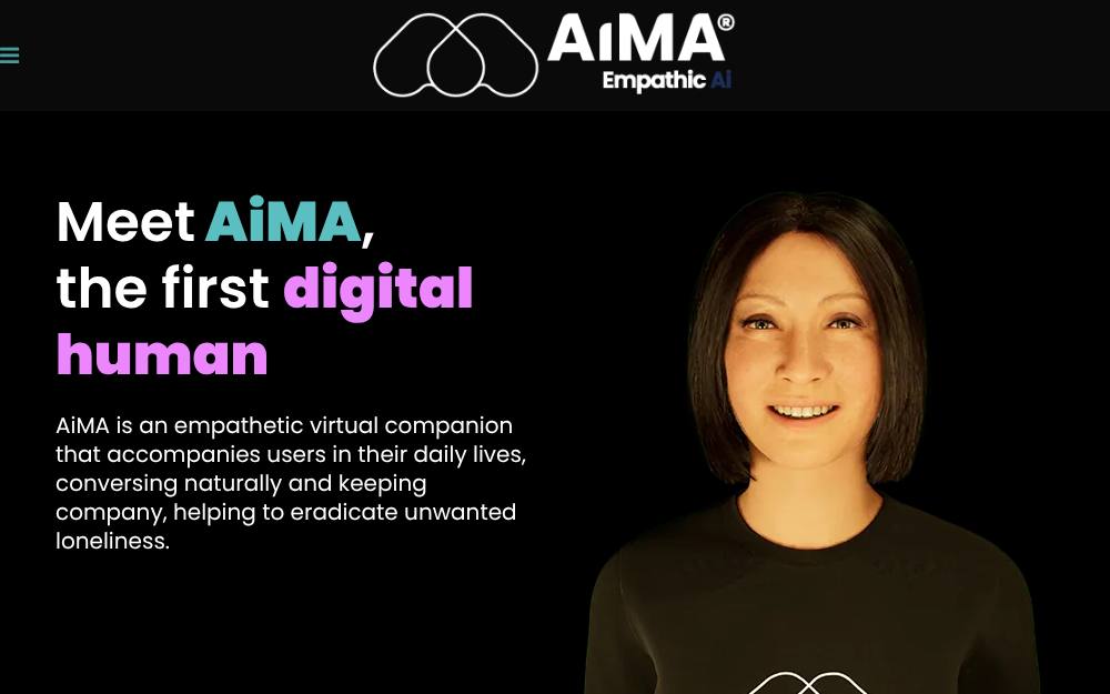 Portada de la web de Aima