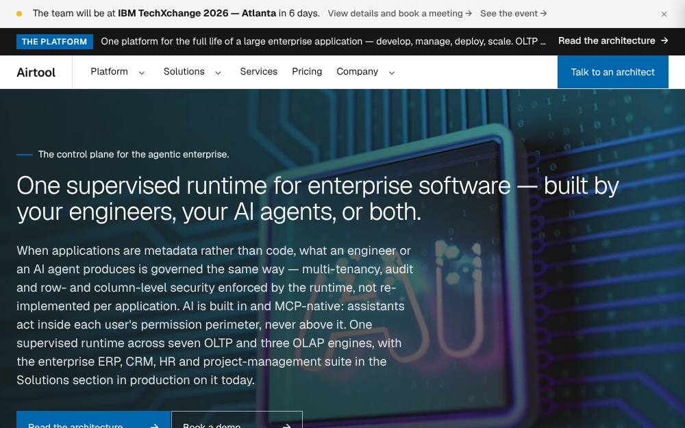 Portada de la web de Airtool