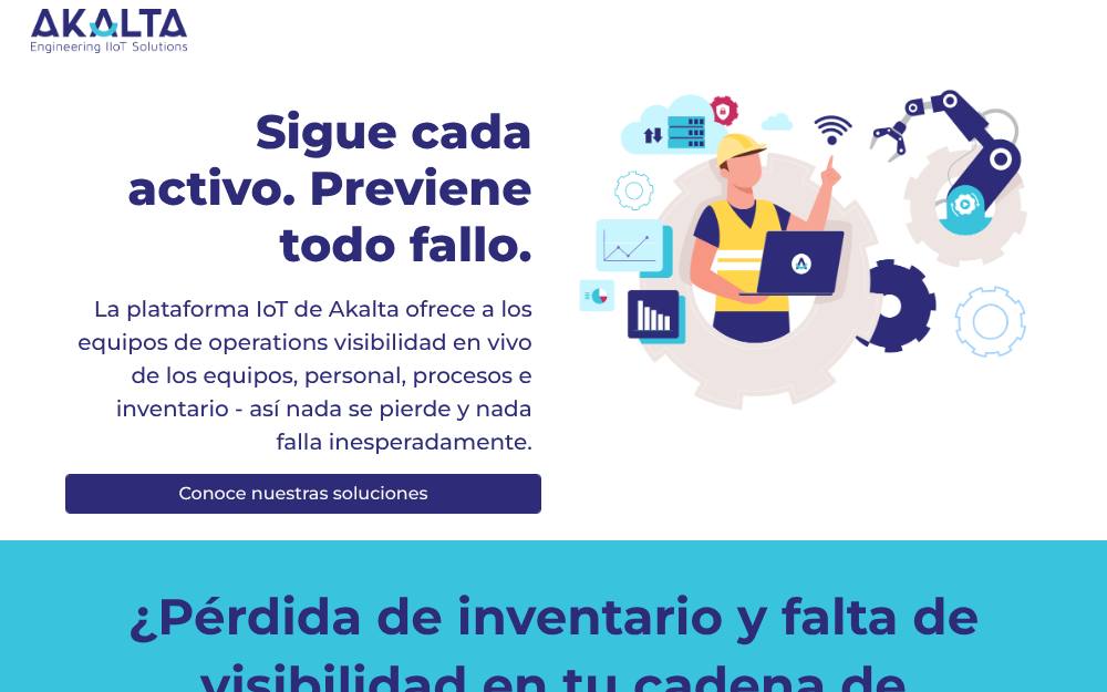 Portada de la web de Akalta