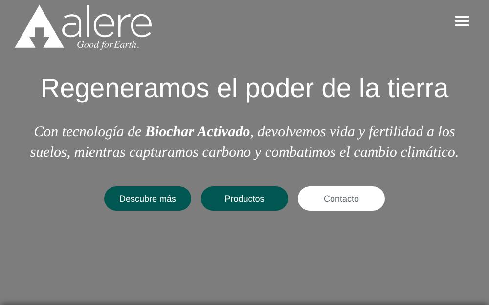 Portada de la web de Alere Circular