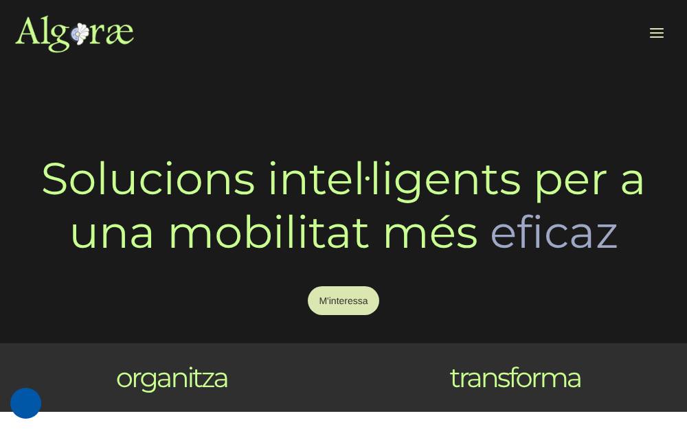 Portada de la web de Algorae
