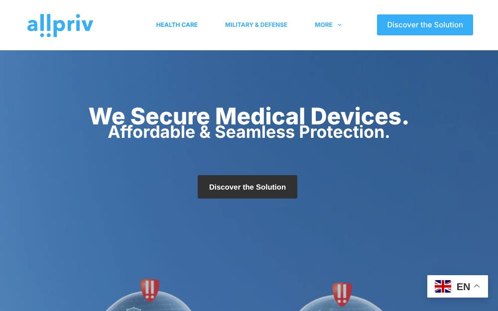 Portada de la web de Allpriv