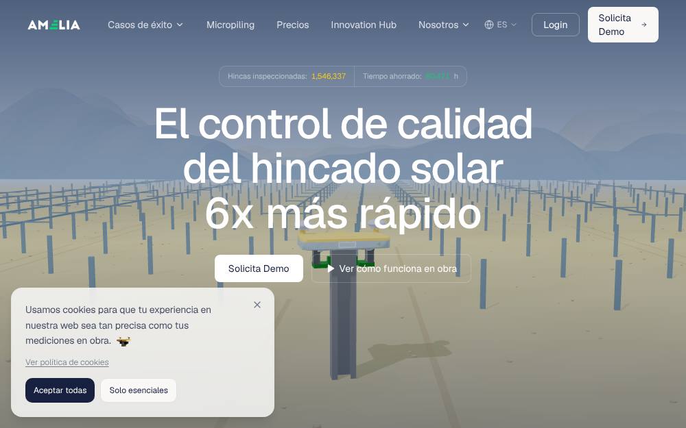 Portada de la web de Amelia Lab