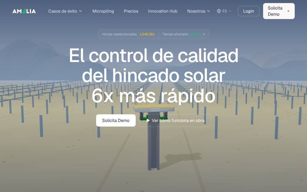 Portada de la web de Amelia