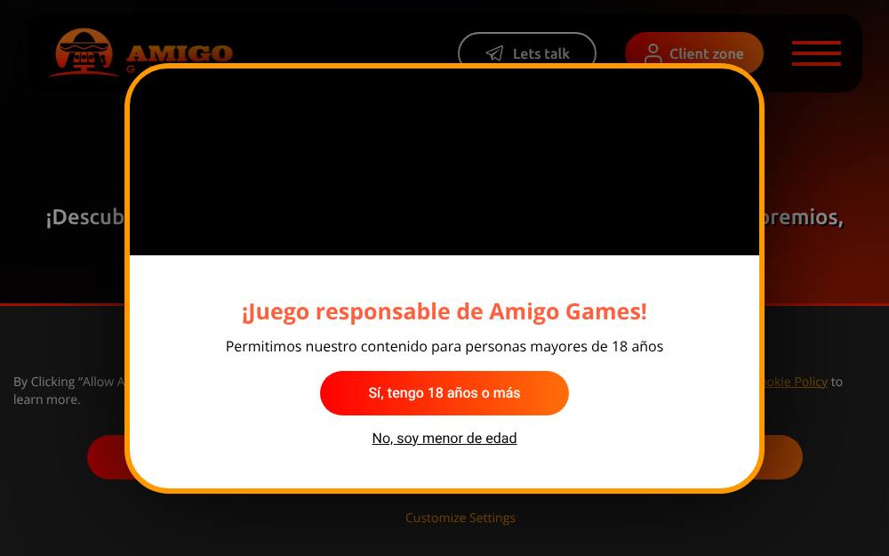 Portada de la web de Amigo Gaming