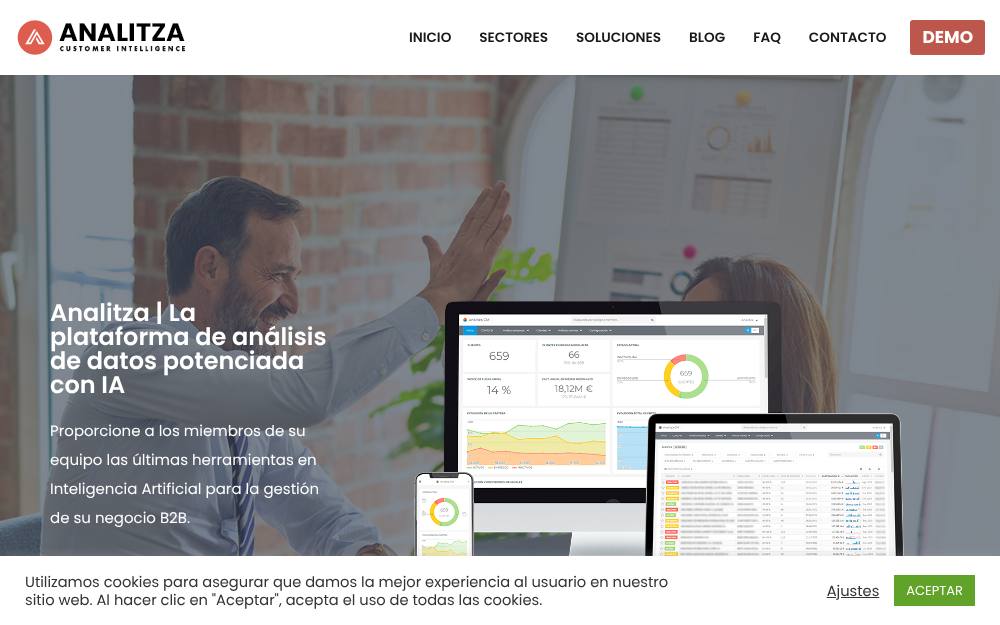 Portada de la web de Analitza
