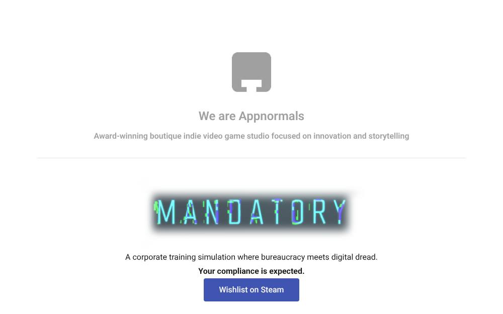 Portada de la web de Appnormals Team