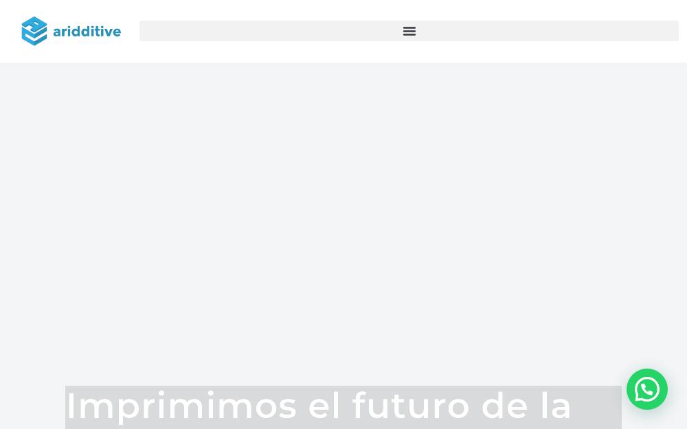 Portada de la web de Aridditive