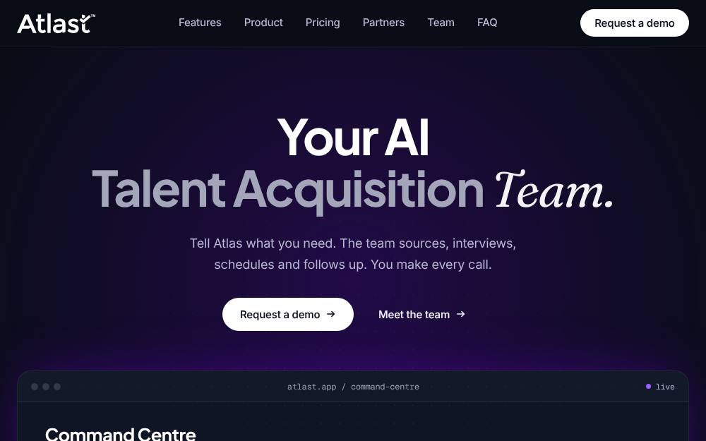 Portada de la web de Atlast