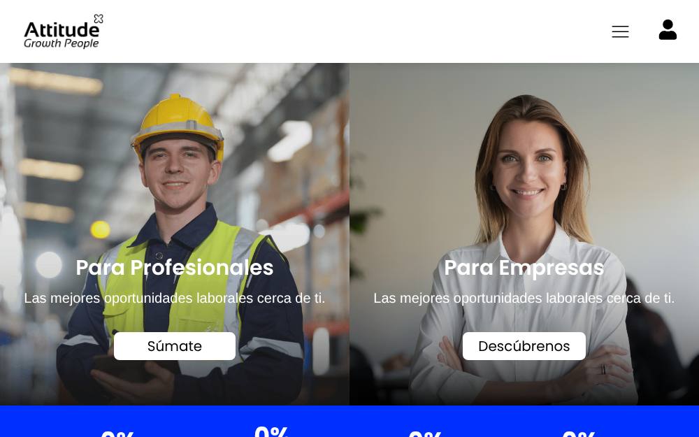 Portada de la web de Attitude