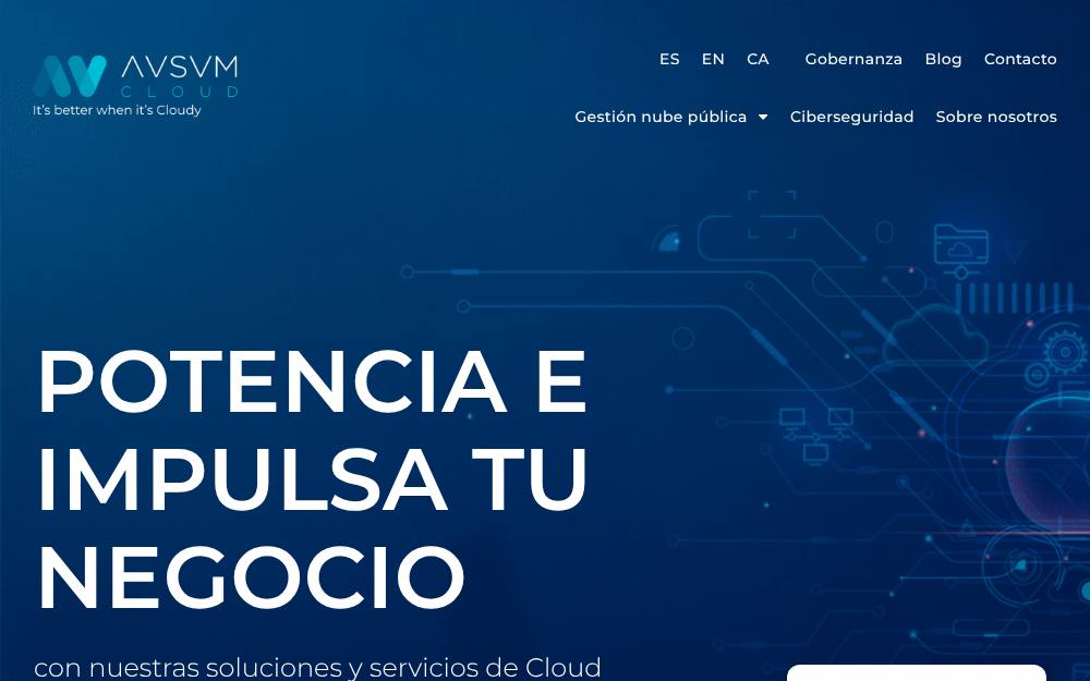 Portada de la web de Ausum Cloud