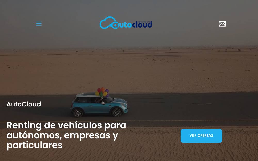 Portada de la web de Autocloud
