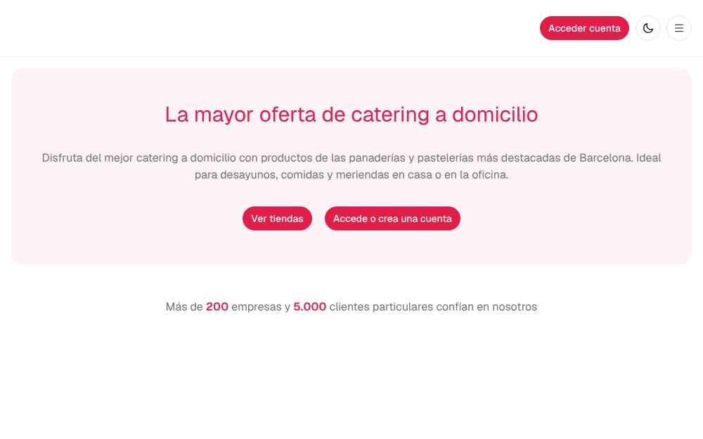 Portada de la web de Bakering