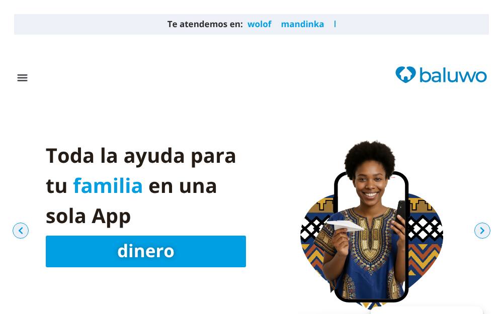 Portada de la web de Baluwo