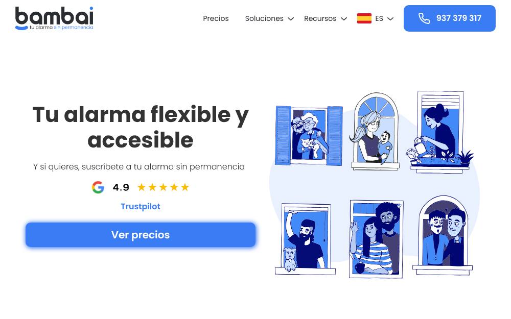 Portada de la web de Bambai