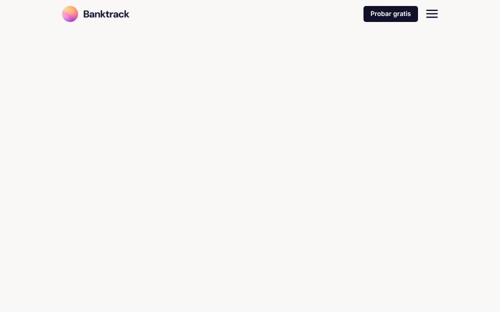 Portada de la web de Banktrack
