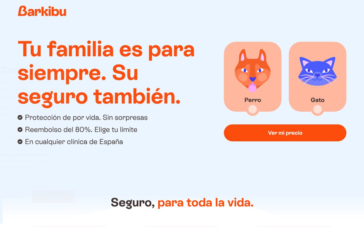 Portada de la web de Barkibu