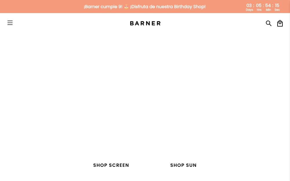Portada de la web de Barner Brand