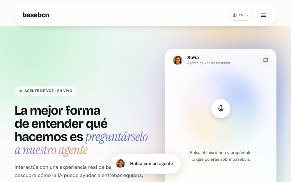Portada de la web de Basebcn