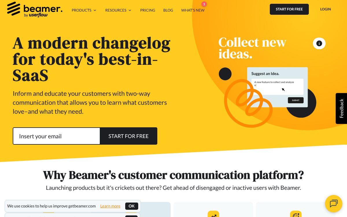 Portada de la web de Beamer