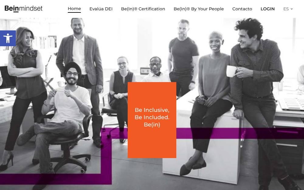 Portada de la web de Bein Mindset