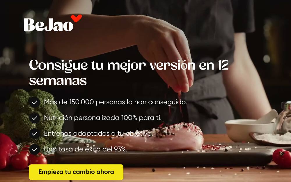 Portada de la web de Bejao
