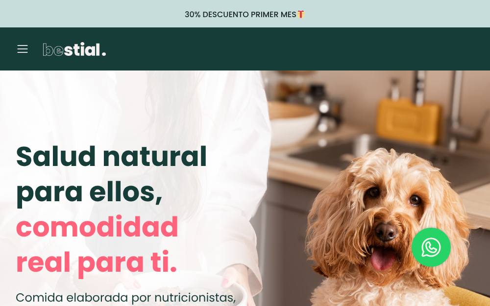 Portada de la web de Bestial