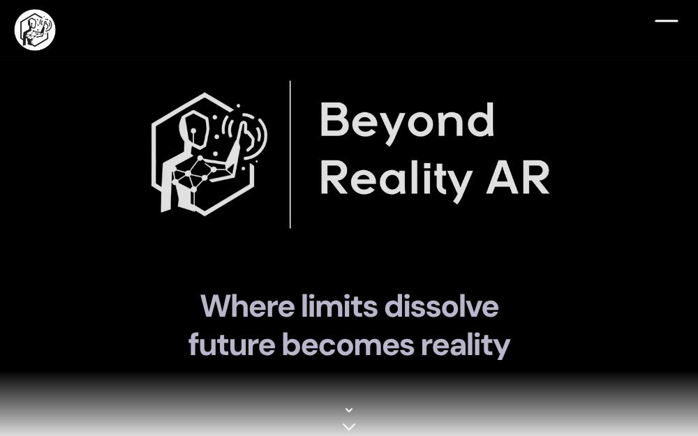 Portada de la web de Beyond Reality Ar