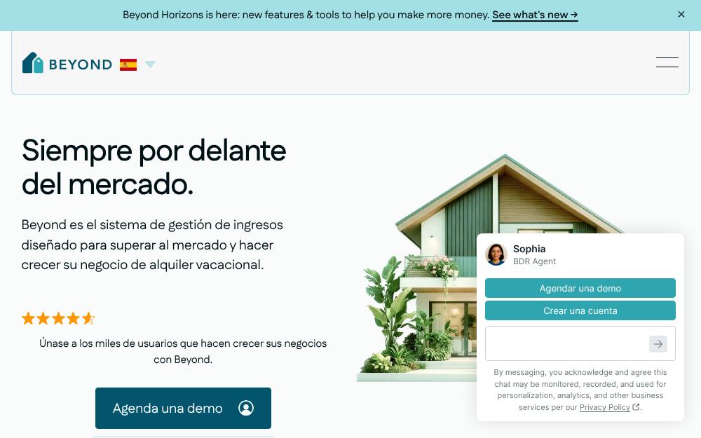 Portada de la web de Beyond