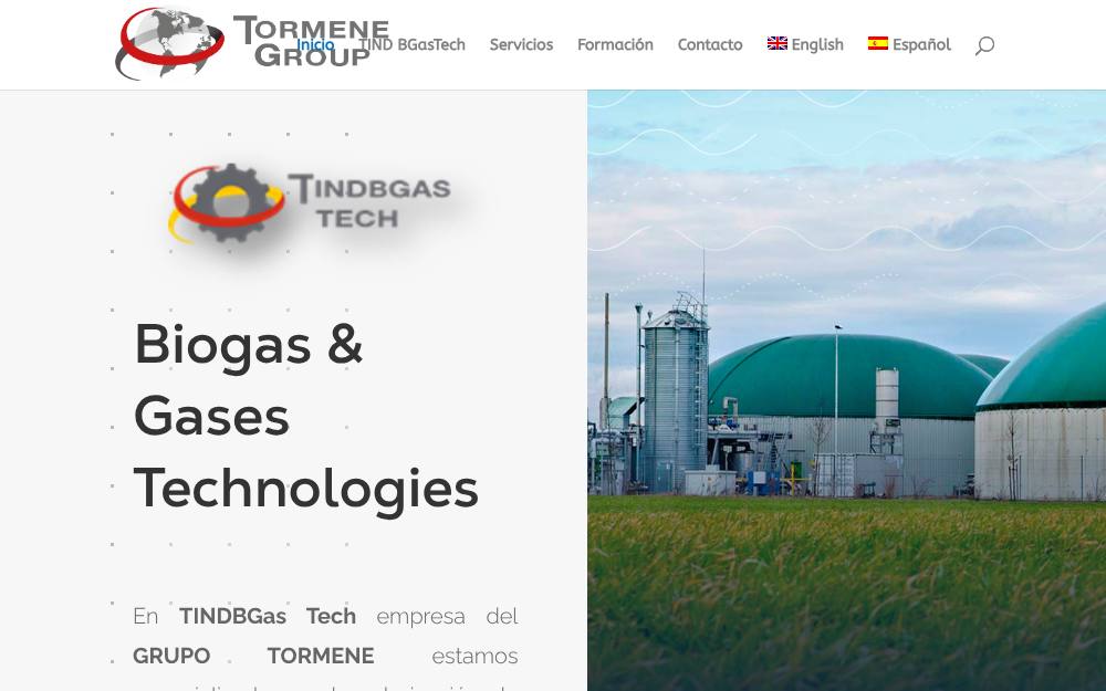 Portada de la web de Bgastech