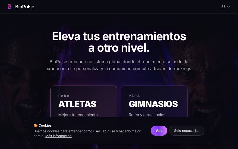 Portada de la web de Biopulse