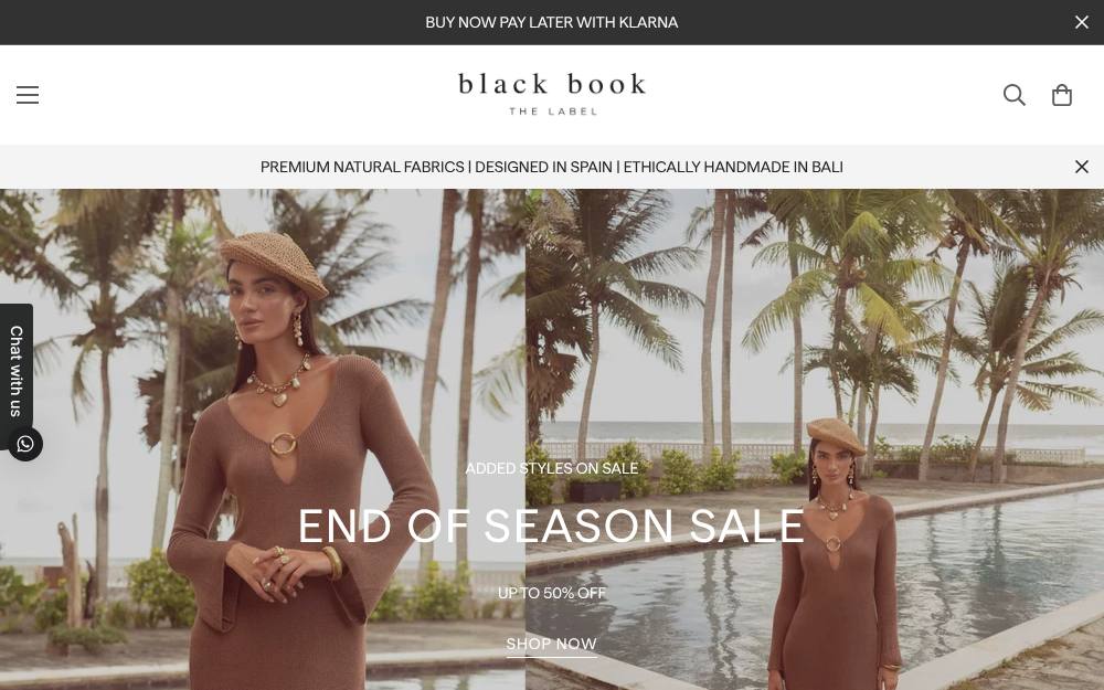 Portada de la web de Black Book Fashion