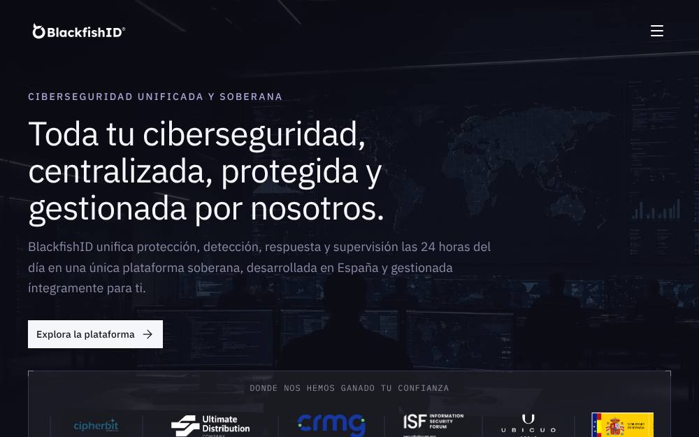 Portada de la web de Blackfishid
