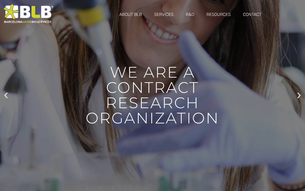 Portada de la web de Blb