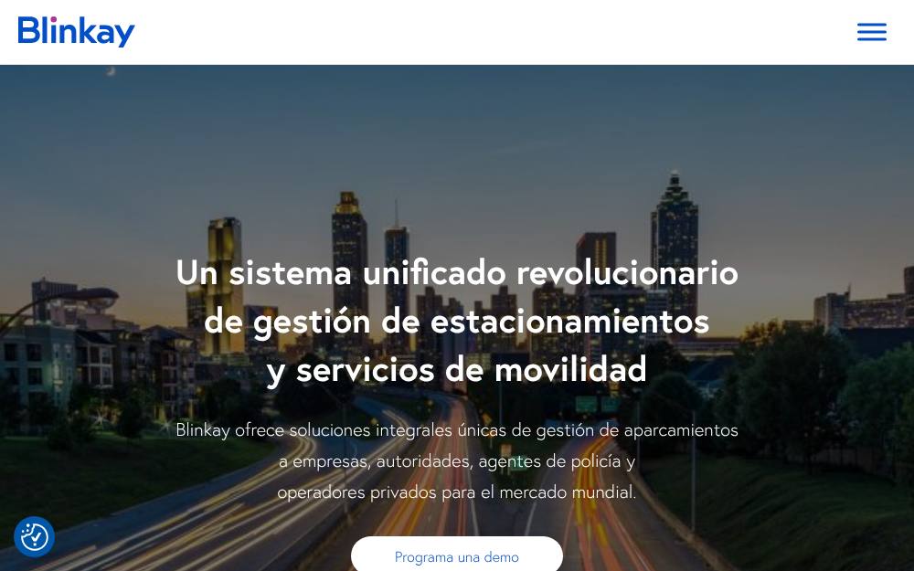 Portada de la web de Blinkay