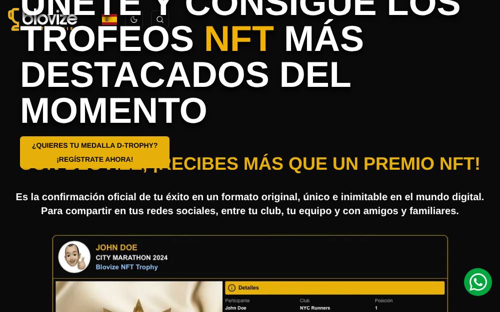 Portada de la web de Blovize