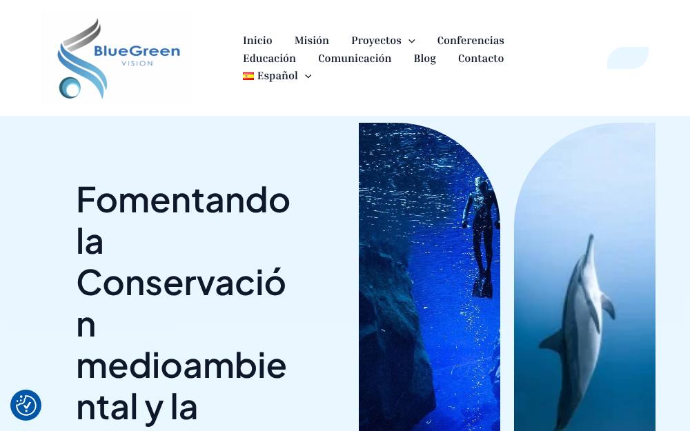 Portada de la web de Bluegreen Vision S.L.