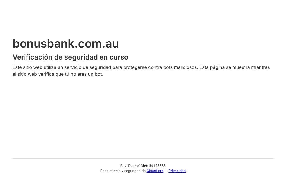 Portada de la web de Bonusbank