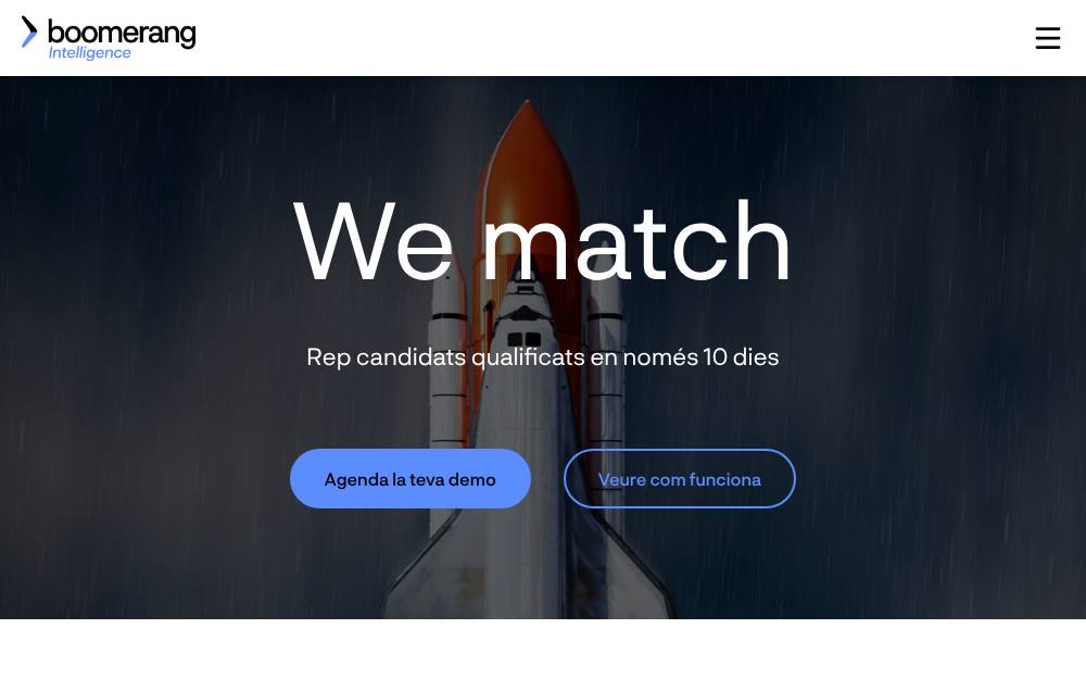 Portada de la web de Boomerang Intelligence