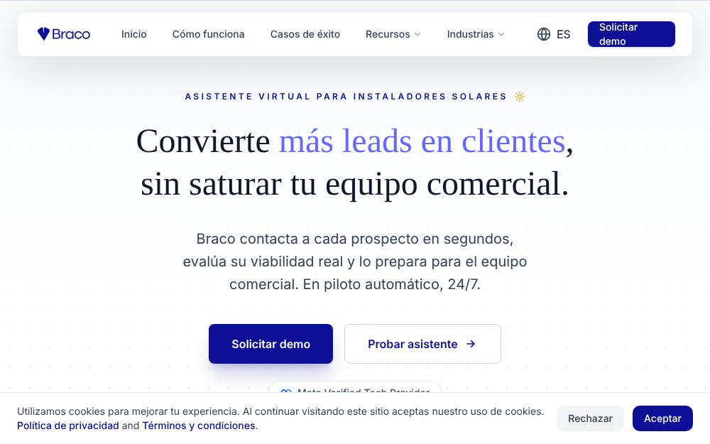 Portada de la web de Braco.Ai