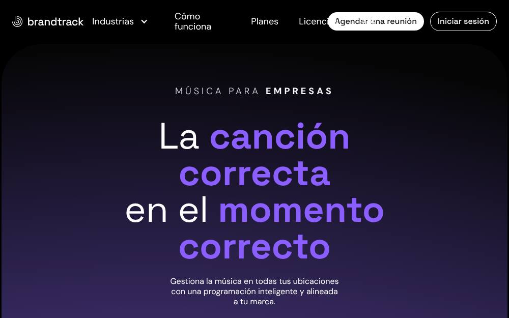 Portada de la web de Brandtrack