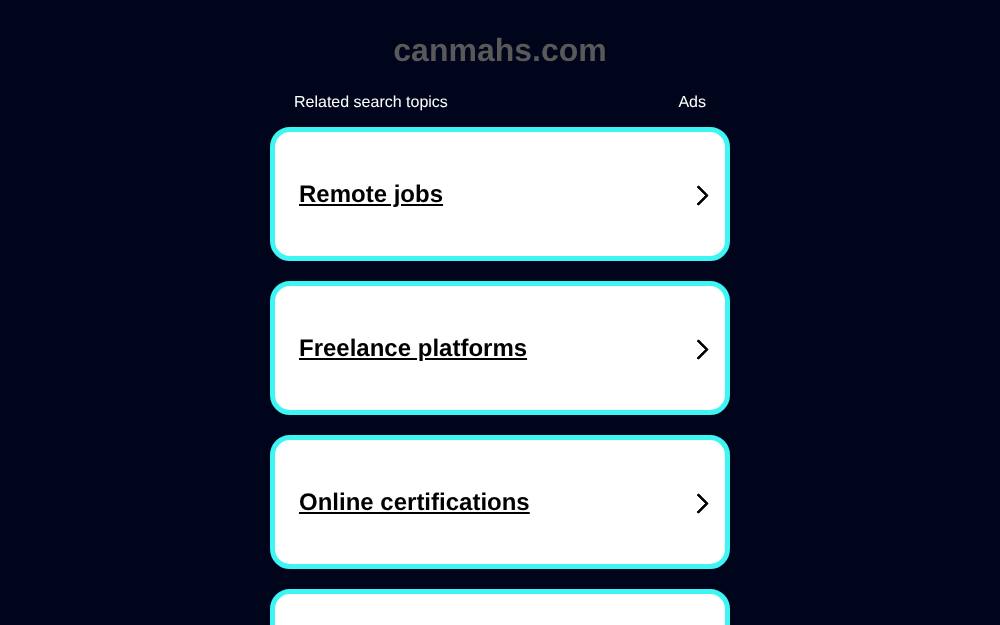Portada de la web de Canmahs