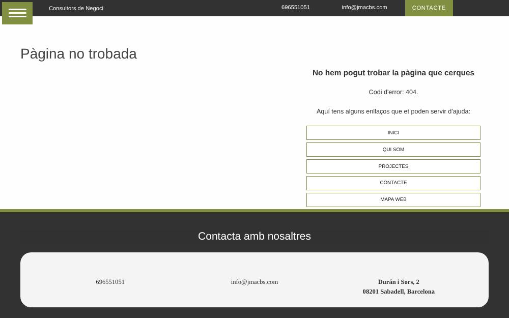 Portada de la web de Catalunya Pam A Pam